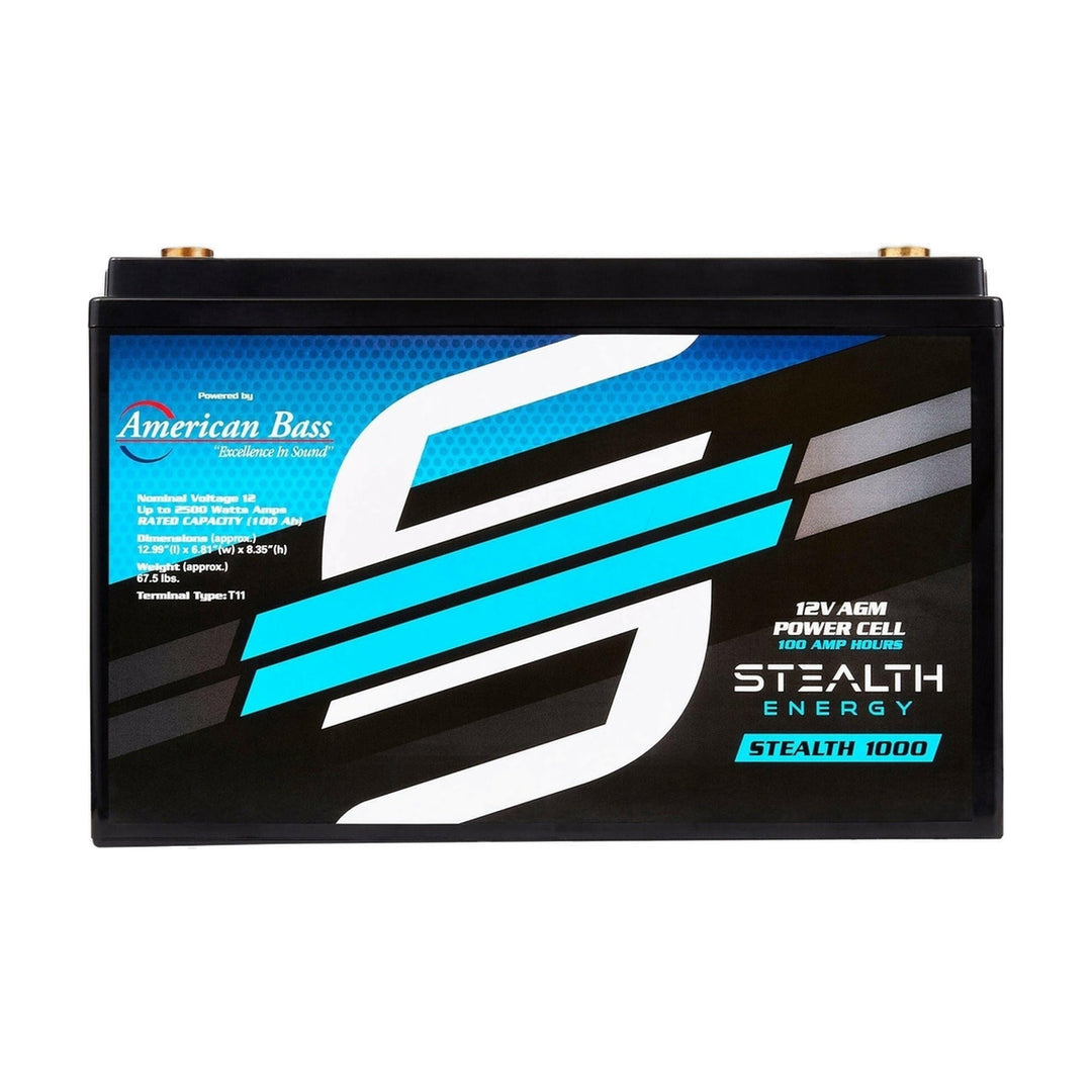 Stealth Energy ST-1000 12V 100Ah AGM Car Audio Battery