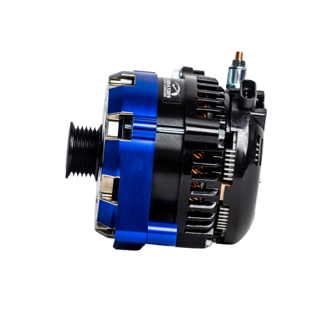 1996-2024 GM Billet High Output Alternator (Blue)