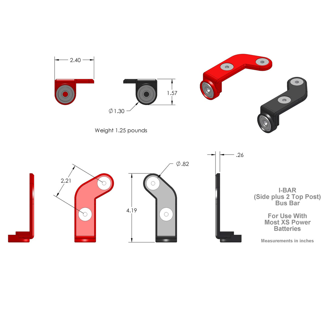 XS Power 553 Battery Terminal Hardware