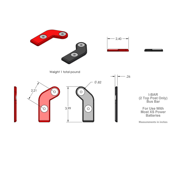 XS Power 554 Battery Terminal Hardware