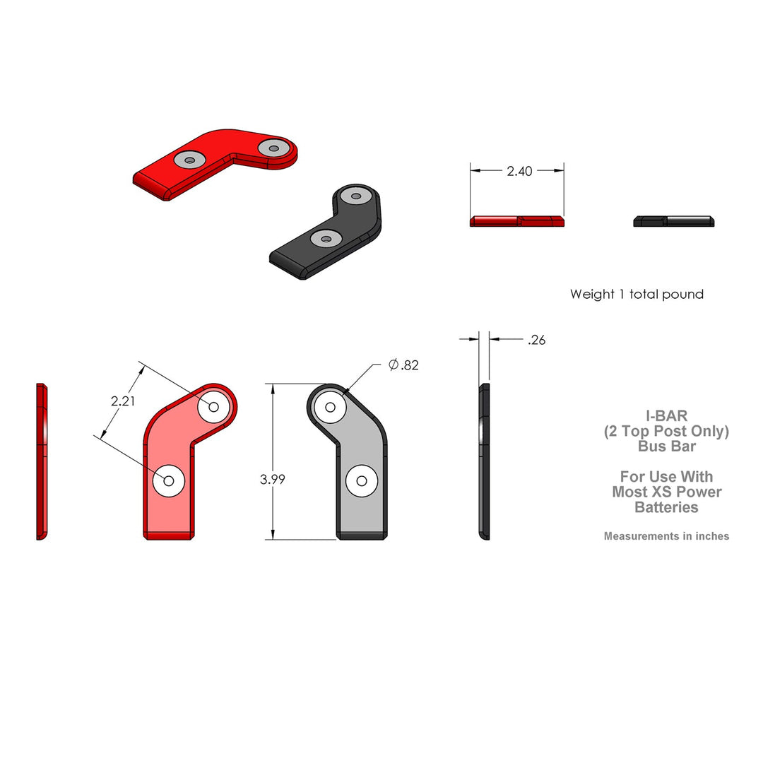 XS Power 556 Battery Terminal Hardware