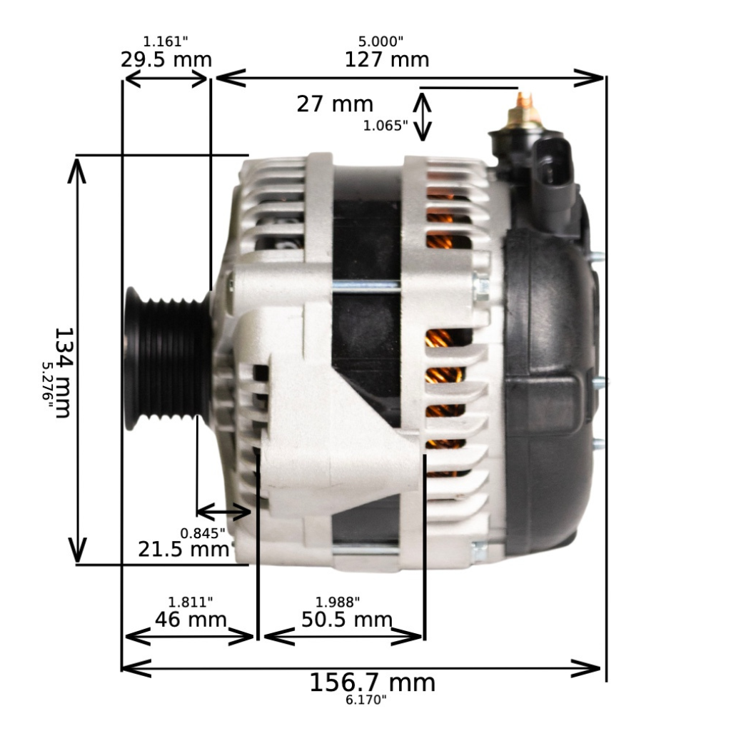 1992-gmc-k2500-6-5l-250-320amp-high-output-alternator