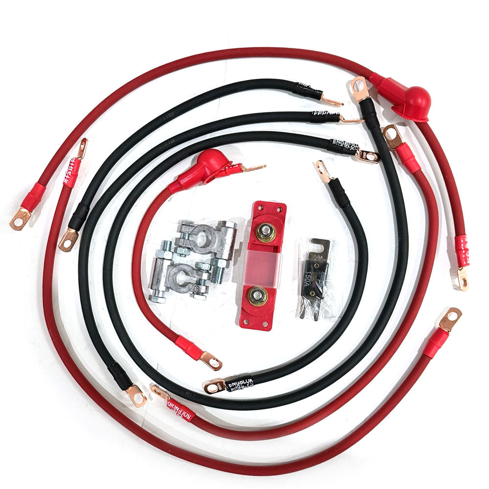 Jeep Cherokee Full Size SJ Big 7 Battery Cable Kit (1974-1983)