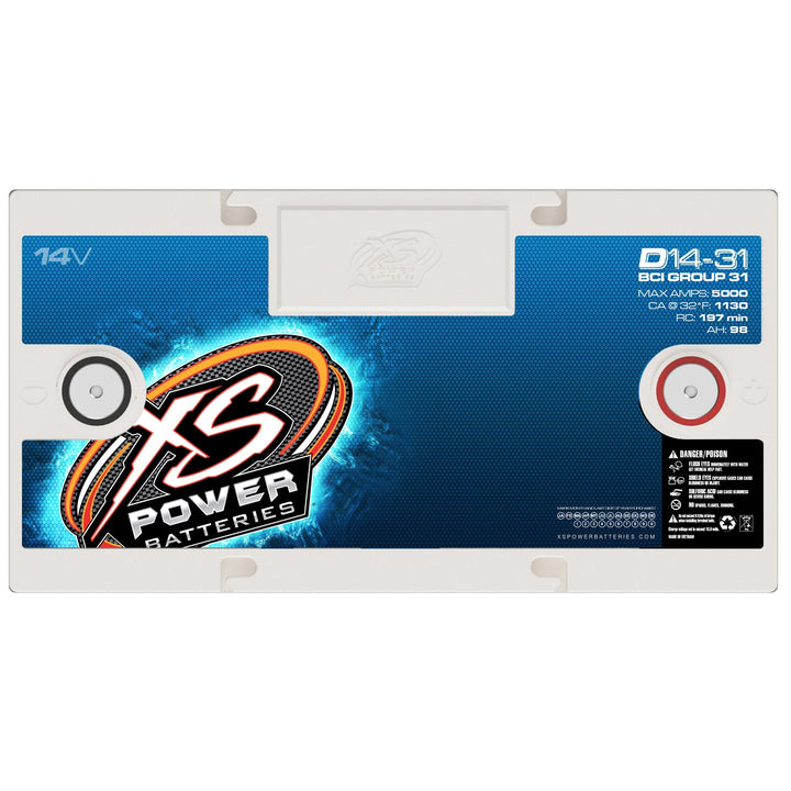 XS Power D14-31 Group 31 14V AGM Car Audio Battery
