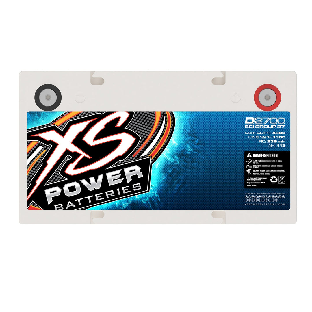 XS Power D2700 Group 27 12V AGM Car Audio Battery