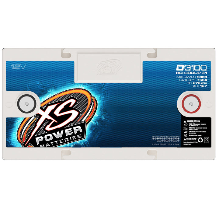 XS Power D3100 Group 31 12V AGM Car Audio Battery