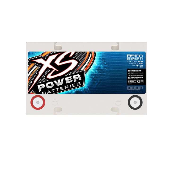 XS Power D5100 Group 51 12V AGM Car Audio Battery