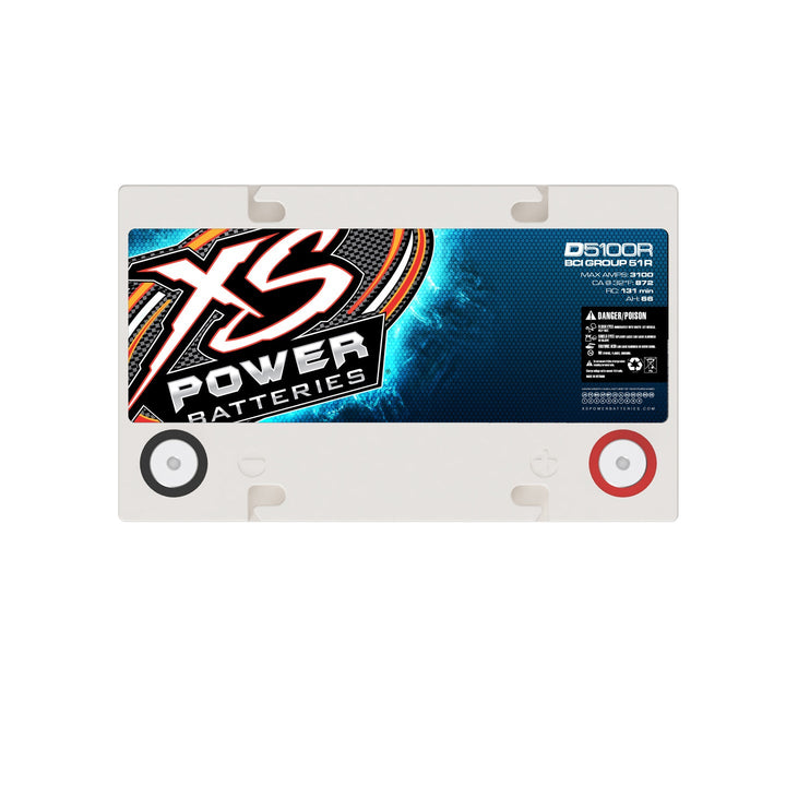 XS Power D5100R Group 51R 12V AGM Car Audio Battery