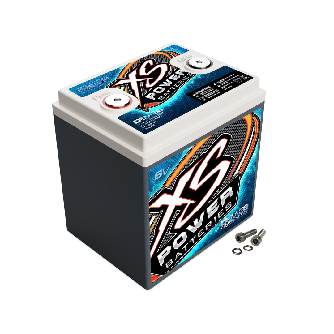 XS Power D6V-38 6V AGM Car Audio Battery