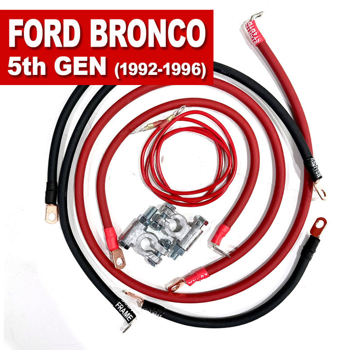 Ford Bronco - Gen 5 Battery Cable Kit (1992-1996)