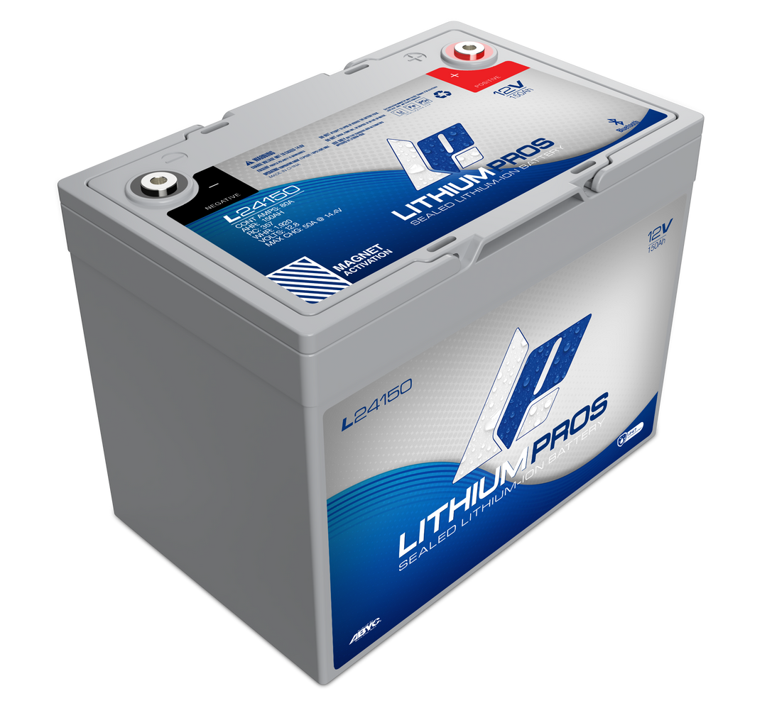 Lithium Pros M24150 12V 150Ah LiFePO4 lithium marine trolling motor battery