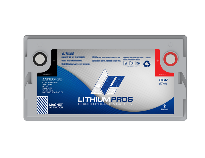 Lithium Pros L3167-36 36V 67Ah LiFePO4 Lithium Trolling Motor Battery – JS Alternators