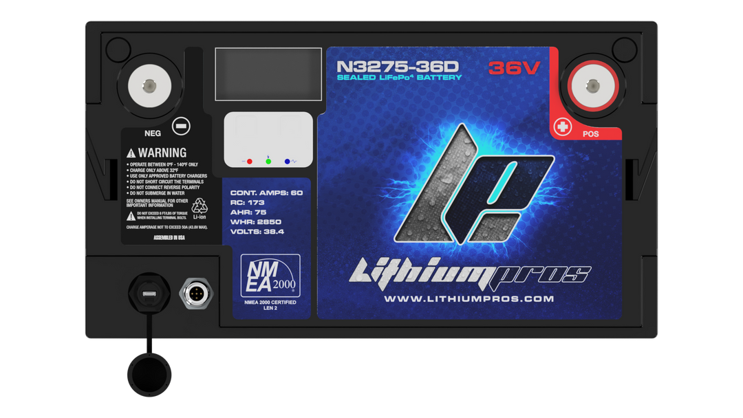 Lithium Pros N3275-36 38.4V 75Ah LiFePO4 Lithium Trolling Motor Battery – JS Alternators