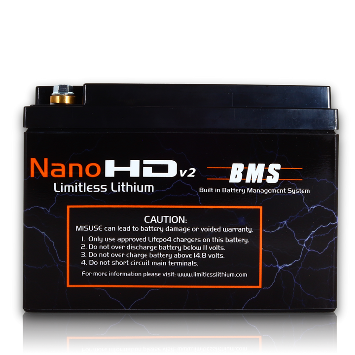 Limitless Lithium Nano-HD v2 30Ah LiFePO4 Powersports Battery + 3.5A Maintainer (3)