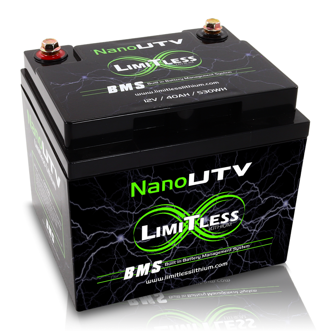 Limitless Lithium Nano UTV 40Ah IP66 LiFePO4 Powersports Battery BCI 86 + 3.5A Maintainer (2)