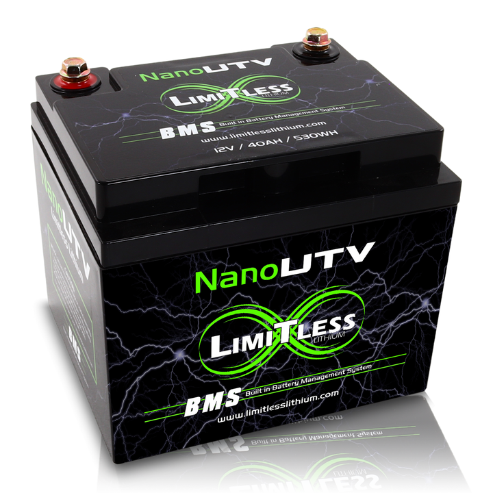 Limitless Lithium Nano UTV 40Ah IP66 LiFePO4 Powersports Battery BCI 86 + 3.5A Maintainer (2)