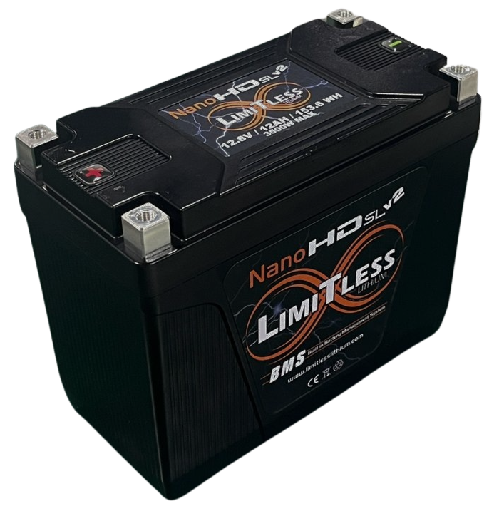 Limitless Lithium Nano-HD SLv2 12Ah LiFePO4 Powersports Battery BCI 20 + 3.5A Maintainer (5)