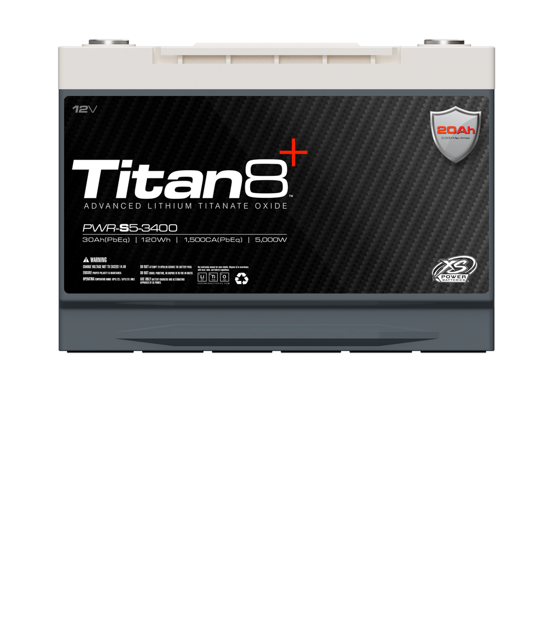 XS Power PWR-S5-3400 12V Titan8 Lithium Titanate (LTO) Battery
