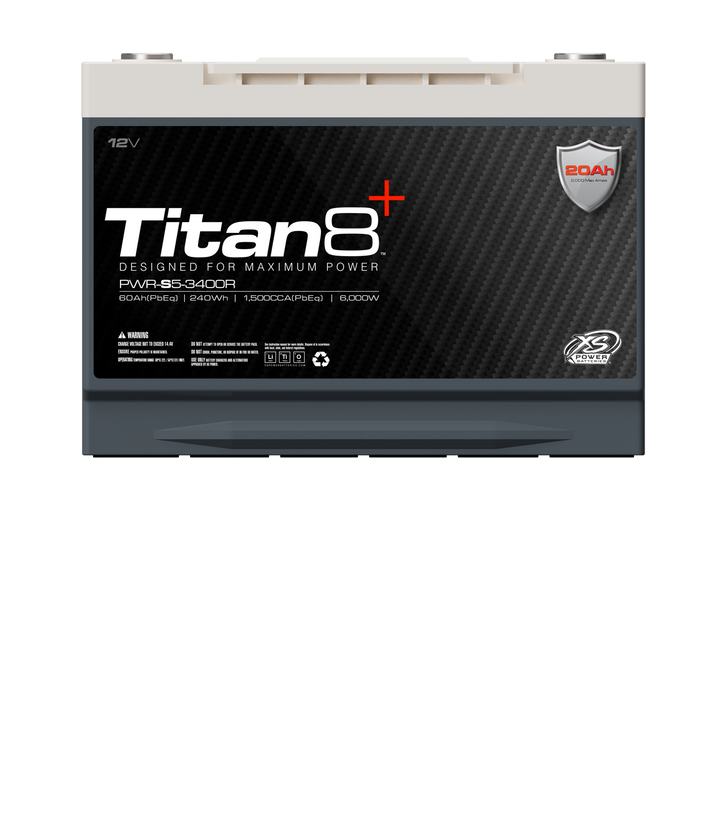 XS Power PWR-S5-3400R 12V Titan8 Lithium Titanate (LTO) Battery