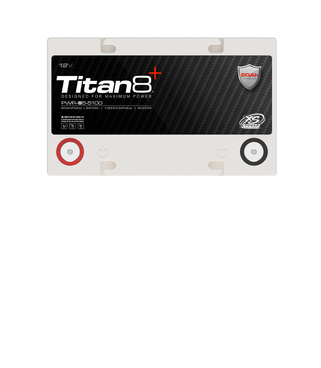 XS Power PWR-S5-5100 12V Titan8 Lithium Titanate (LTO) Battery