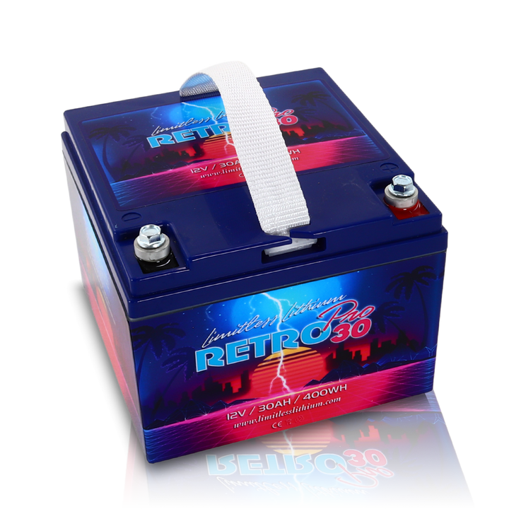 Limitless Lithium Retro Pro 30 12V LiFePO4 Car Audio Battery 30Ah Group 30L + 3.5A Maintainer (2)