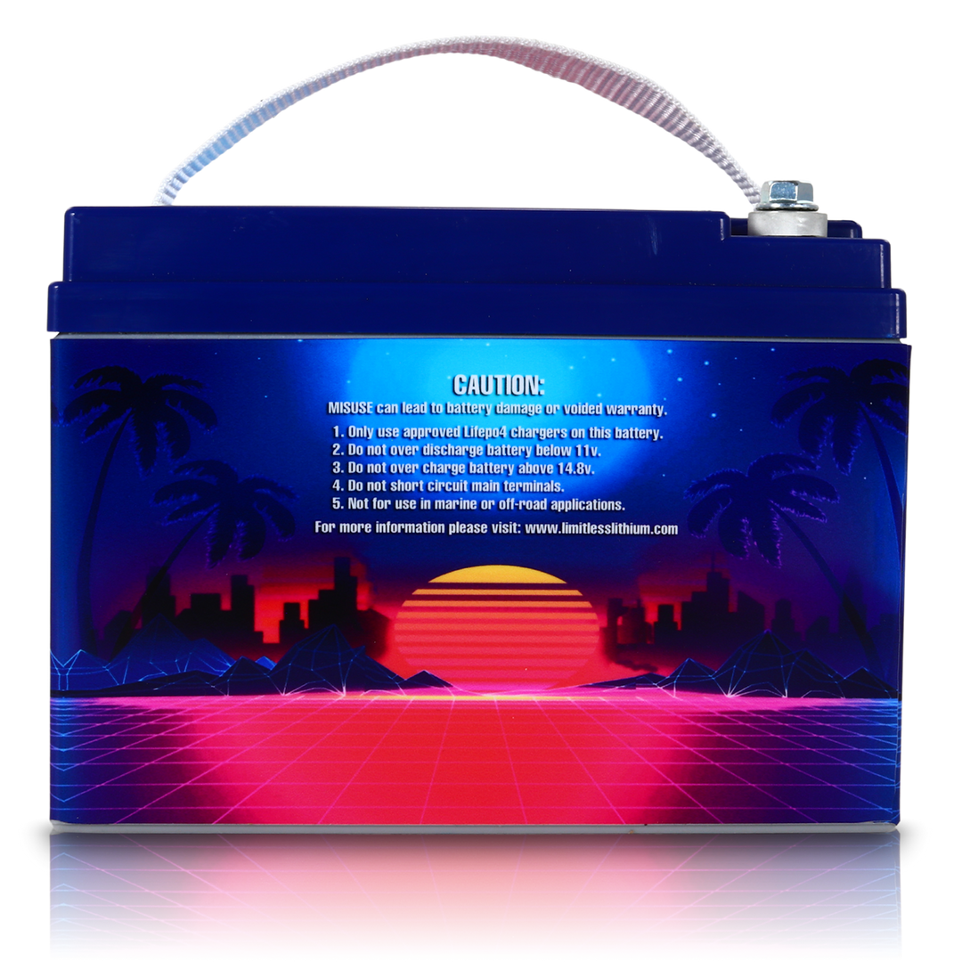Limitless Lithium Retro Pro 30 12V LiFePO4 Car Audio Battery 30Ah Group 30L + 3.5A Maintainer (4)