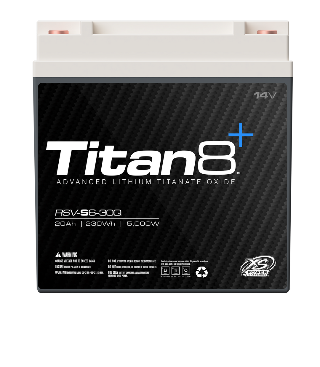 XS Power RSV-S6-30Q 14V Titan8 Lithium Titanate (LTO) Battery