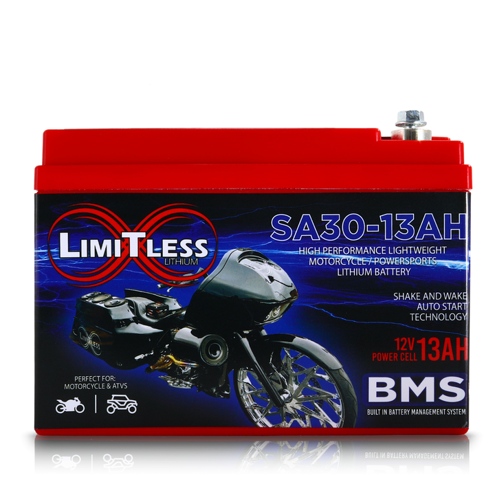 Limitless Lithium Shake Awake 13Ah 12V LiFePO4 Smart Motorcycle Battery (Case 30) (4)