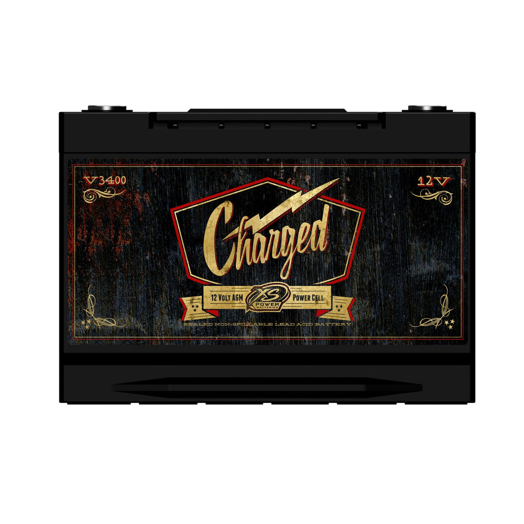 XS Power V3400 Group 34 12V AGM Car Audio Battery