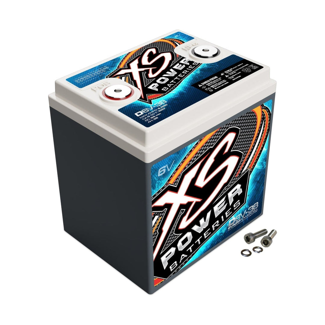 XS Power D6V-38 6V AGM Car Audio Battery