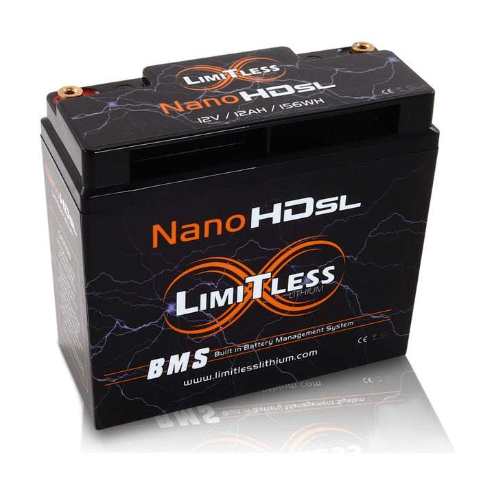 Limitless Lithium Nano-HD SL 12Ah LiFePO4 Powersports Battery BCI 20