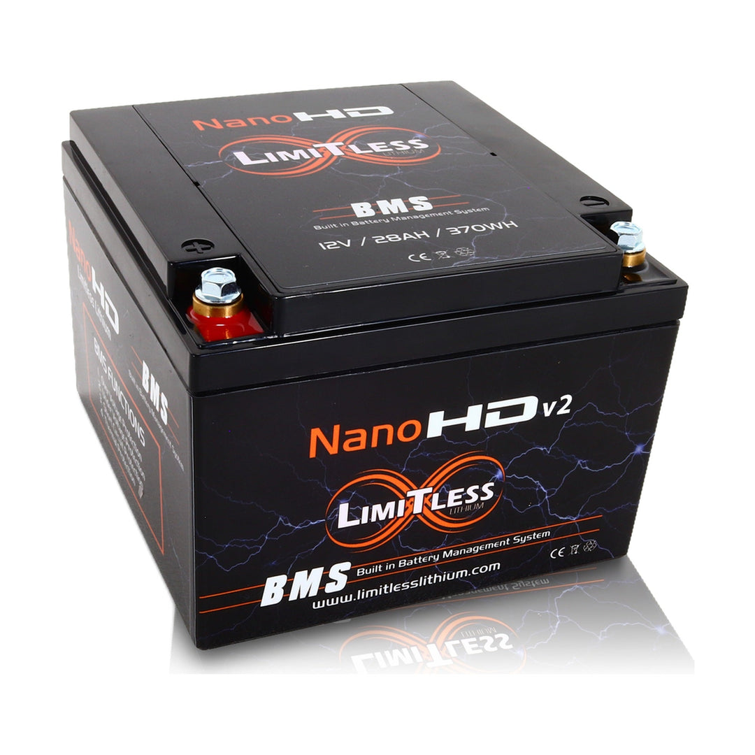 Limitless Lithium Nano-HD v2 30Ah LiFePO4 Powersports Battery