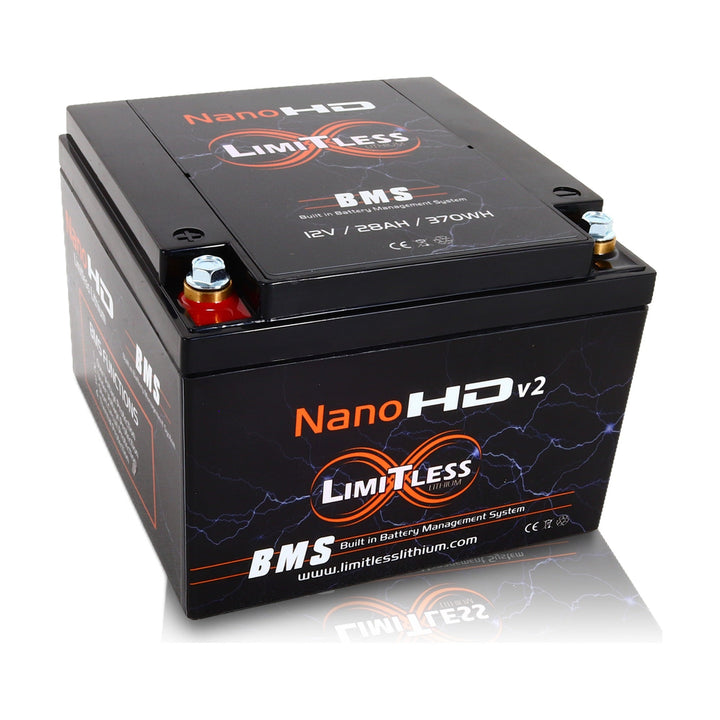 Limitless Lithium Nano-HD v2 30Ah LiFePO4 Powersports Battery
