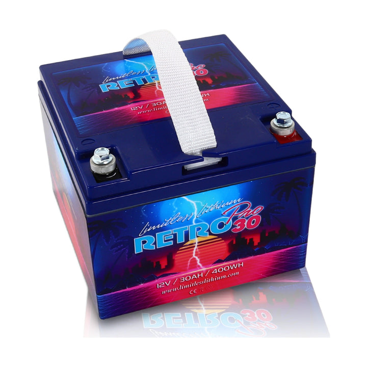 Limitless Lithium Retro Pro 30 12V LiFePO4 Car Audio Battery 30Ah Group 30L