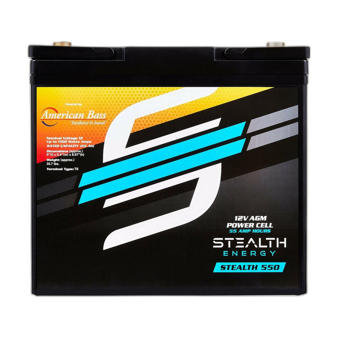 American Bass Stealth ST-550 55Ah AGM Car Audio Battery