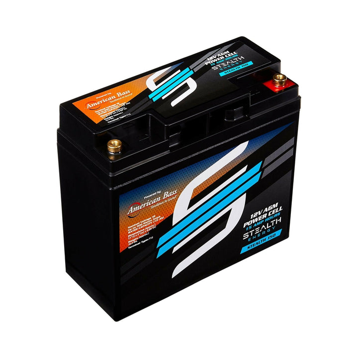 ST-150 American Bass Audio Stealth 150 15Ah AGM Battery Maintenance-Free, Sealed Power for Car Audio & More